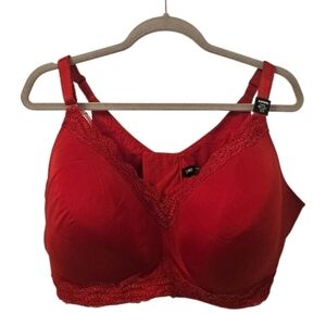 Red Torrid Women's Dream Lace Trim Wire-Free Bra